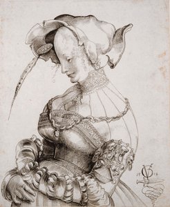 Prostituierte in Halbfigur, 1518 von Urs Graf