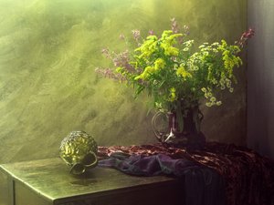 Herbstliches Blumen-Stillleben von UstinaGreen