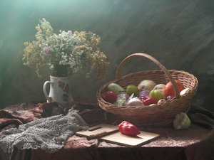 Gemütliches Ernte-Stillleben von UstinaGreen