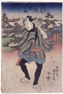 Mimasu Gennosuke in der Rolle von Kinoshitagawa Yoemon von Utagawa (1786 1865) Kunisada
