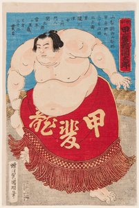 Porträt des Sumo-Ringers Kaidyo Taro im Alter von 15 Jahren