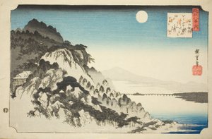 Herbstmond in Ishiyama (Ishiyama shugetsu), aus der Serie "Acht Ansichten von Omi (Omi hakkei no uchi)"