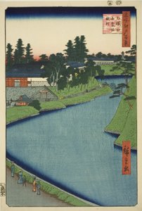 Benkei-Graben von Soto-Sakurada nach Kojimachi, aus der Serie "Hundert berühmte Ansichten von Edo" von Utagawa Hiroshige