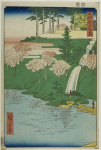 Chiyogaike-Teich, Meguro (Meguro Chiyogaike), aus der Serie "Hundert berühmte Ansichten von Edo (Meisho Edo hyakkei)"