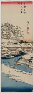 Klares Wetter nach Schnee in Matsuchiyama, aus der Serie Berühmte Orte in der östlichen Hauptstadt
