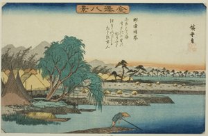 Klares Wetter bei Susaki (Susaki seiran), aus der Serie "Acht Ansichten von Kanazawa (Kanazawa hakkei)"