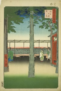 Morgendämmerung am Kanda Myojin Schrein (Kanda Myojin akebono no kei), aus der Serie "Hundert berühmte Ansichten von Edo (Meisho Edo hyakkei)" von Utagawa Hiroshige