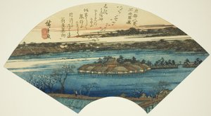 Absteigende Gänse am Shinobazu-Teich (Shinobazu rakugan), aus der Serie "Acht Ansichten der östlichen Hauptstadt (Toto hakkei)"