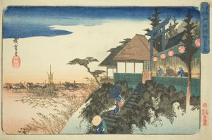 Östlicher Aufstieg zum Kanda Myojin Schrein (Kanda Myojin higashizaka), aus der Serie "Berühmte Orte in der östlichen Hauptstadt (Toto meisho)"