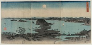 Acht Ansichten von Kanazawa bei Nacht von Utagawa Hiroshige