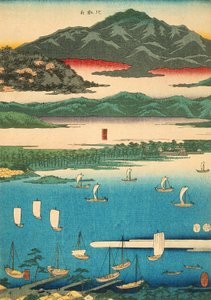 Acht Ansichten von Ōmi von Utagawa Hiroshige