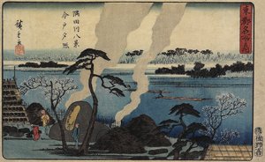 Abendglühen in Imado, ca. 1840-1842