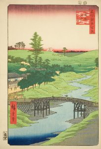 Furukawa-Fluss, Hiroo, Nr. 22 aus der Serie "Hundert berühmte Ansichten von Edo"