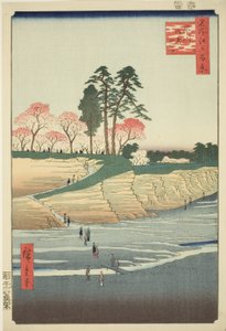 Goten-Hügel in Shinagawa, aus der Serie "Hundert berühmte Ansichten von Edo"