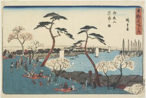 Gotenyama-Hügel in Blüte, 1830-1844