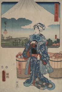 Hara, aus der Serie Dreiundfünfzig Stationen des Tokaido von Utagawa Hiroshige