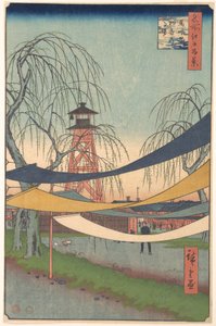 Hatsune no Baba; Bakurochō von Utagawa Hiroshige