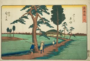 Hiratsuka—Nr. 8, aus der Serie "Dreiundfünfzig Stationen des Tokaido"