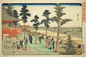 Kanda Myojin-Schrein (Kanda Myojin), aus der Serie "Berühmte Orte in der östlichen Hauptstadt (Toto meisho)"