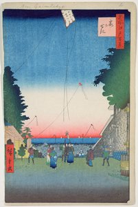 Kasumigaseki, Platte 2 aus der Serie Einhundert berühmte Ansichten von Edo, Edo-Periode, Ansei-Ära, 1857