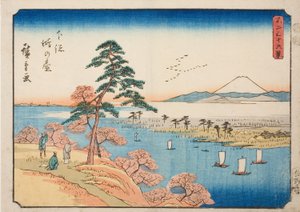 Konodai in der Provinz Shimosa, aus der Serie "Sechsunddreißig Ansichten des Berges Fuji"