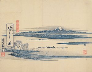 Landschaftsansicht von Fuji von Utagawa Hiroshige