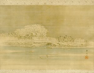 Matsuchiyama am Sumida-Fluss von Utagawa Hiroshige