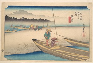 Mitsuke, Tenryū-Fluss von Utagawa Hiroshige
