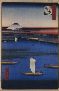 Mitsumata Wakarenofuchi Hundert berühmte Ansichten von Edo, 1856-1858