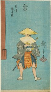 Miya: Kagekiyo besucht den Kannon-Tempel, aus der Serie "Bilder der dreiundfünfzig Stationen der Tokaido-Straße"