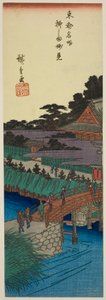 Myoken-Tempel in Yanagishima (Yanagishima Myoken), aus der Serie "Berühmte Orte in der östlichen Hauptstadt (Toto meisho)"