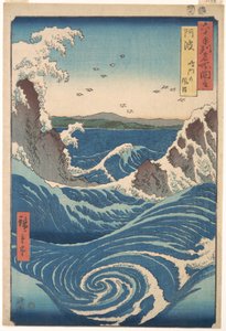 Naruto-Strudel, Provinz Awa, aus der Serie Ansichten berühmter Orte in den Sechzig-Plus-Provinzen von Utagawa Hiroshige