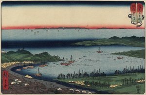 Niigata in der Provinz Echigo, August 1858