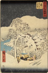 Nr. 38 Nakayama Dorf in Fujikawa, Juli 1855