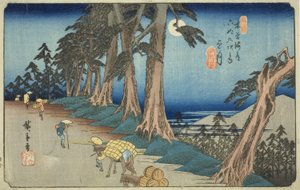 Nr. 26: Mochizuki, aus der Serie "Neunundsechzig Stationen des Kisokaido (Kisokaido rokujukyu tsugi no uchi)"