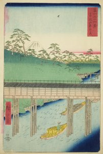 Ochanomizu in der östlichen Hauptstadt (Toto Ochanomizu), aus der Serie "Sechsunddreißig Ansichten des Berges Fuji (Fuji sanjurokkei)" von Utagawa Hiroshige