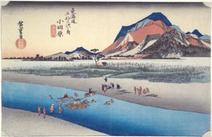 Odawara, Sakawa-Fluss, aus der Serie Dreiundfünfzig Stationen des Tokaido