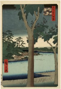 Paulownia-Plantage in Akasaka von Utagawa Hiroshige