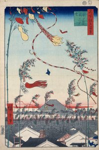 Wohlstand in der Stadt während des Tanabata-Festes, 1856-1858