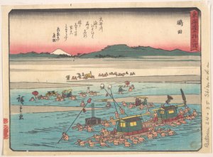 Shimada; Oigawa Shun-Gan, Ufer des Oi-Flusses