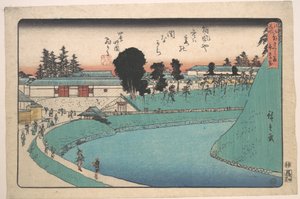 Soto Sakurada Benkei Bori von Utagawa Hiroshige
