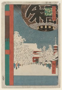Der Kinryuzan-Tempel, Asakusa, aus der Serie Einhundert berühmte Ansichten von Edo von Utagawa Hiroshige