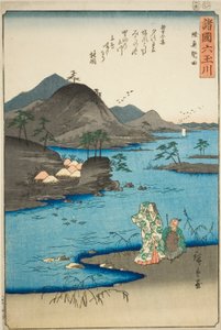 Der Noda-Juwelenfluss in der Provinz Mutsu, aus der Serie "Sechs Juwelenflüsse in den verschiedenen Provinzen"