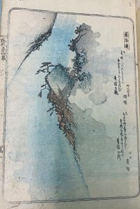 Der Schrein bei Asakuraseki (Taisha Asakuraseki), aus "Sammlung von Bildern berühmter japanischer Orte in humorvollen Oden (Kyoka fuso meisho zue)," Band 4 von Utagawa Hiroshige