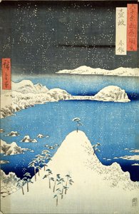 Der Schneesturm von Utagawa Hiroshige
