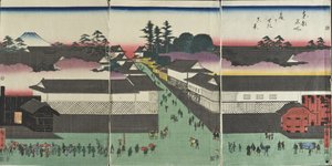 Wahre Ansicht von Kasumigaseki von Utagawa Hiroshige