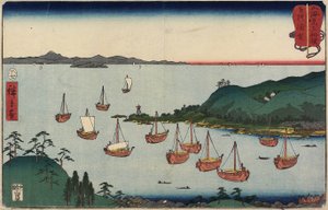 Uraga in der Provinz Sagami, Juli 1858