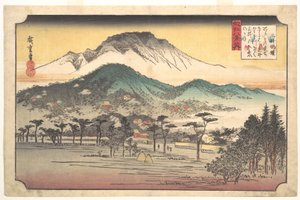 Abendglocken am Mii-Tempel von Utagawa Hiroshige