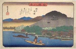 Vesperglocken am Shomyoji: Acht Ansichten von Kanazawa von Utagawa Hiroshige