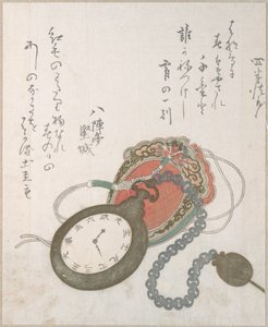Westliche Taschenuhr aus der Frühlingsregen-Sammlung, Band 3 von Utagawa Hiroshige